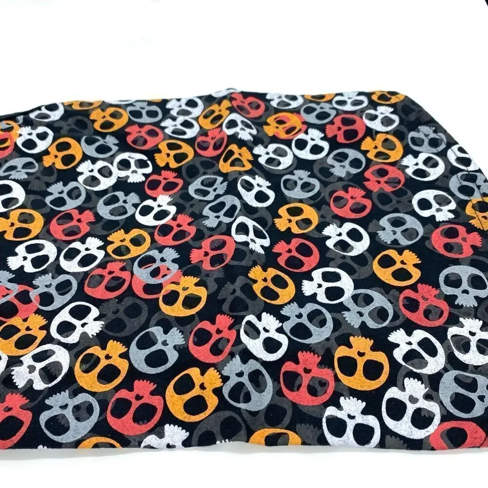 Casual Canine Dog Shirt Bone Heads Skull Tank Orange Size Small Medium